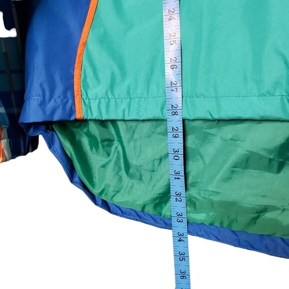 Encrypted Mens Loyalty Plaid Gingham Hoodie Marine Winf Btraker Jacket Size-L - Picture 10 of 14